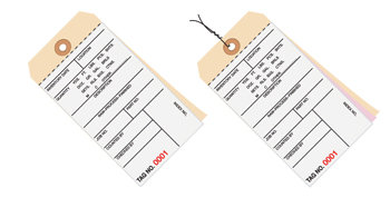 Carbonless Inventory Tags - 2 Part