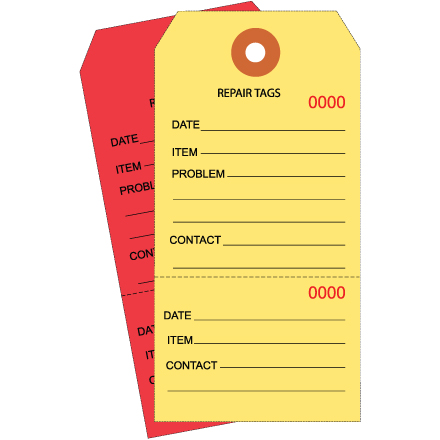 Repair Tracking Tags