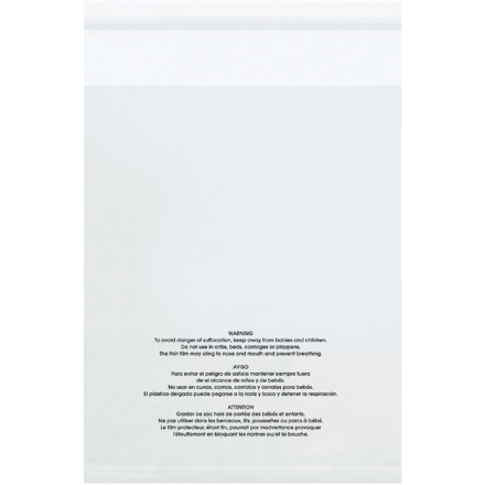 Resealable Suffocation Warning Bags 