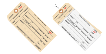 Stub Style Inventory Tags - 1 Part